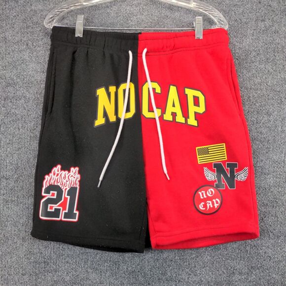 Brooklyn Cloth The Knit Short Mens Size M Red Black No Cap #21 Graphic Logo - Picture 2 of 13